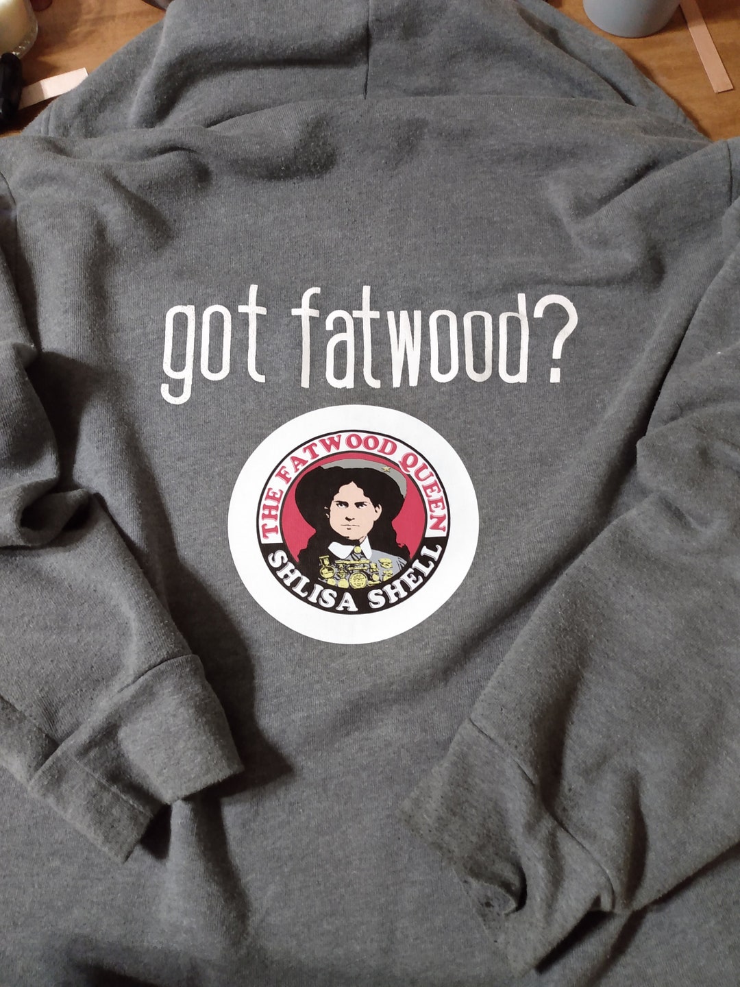 Classic Iron On Fatwood Queen Logo 5 Inch For Any Fabric Like T Shirts