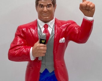 Vince McMahon WWF LJN Inspired XOX Custom Rubber Type Full Size 8" Figure Ready to Paint or Painted