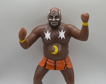 Kamala WWF LJN Inspired Custom Rubber Type Full Size 8 Figure