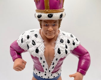 Harley Race w/ Crown  WWF LJN Inspired XOX Custom Rubber Type Full Size 8" Figure Ready to Paint or Painted