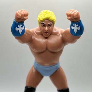 Dino Bravo WWF LJN Inspired XOX Custom Rubber Type Full Size 8&quot; Figure Ready to Paint or Painted