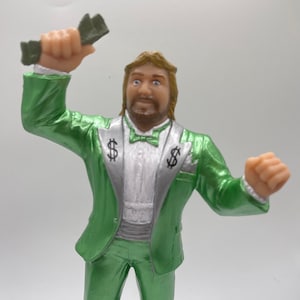 Million Dollar Man Ted DiBiase WWF LJN ispirato XOX Custom Rubber Type Figura a grandezza naturale da 8&quot; pronta per essere dipinta o dipinta