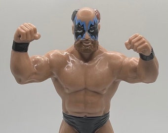The Warlord Black Card Series WWF LJN Inspired XOX Custom Rubber Type Full Size 8" Figure Ready to Paint or Painted