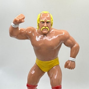 Hulk Hogan (V2) No shirt WWF LJN Inspired XOX Custom Rubber Type Full Size 8" Figure Ready to Paint or Painted Painted