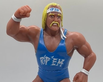 Hulk Hogan Rip'em WWF LJN ispirato XOX Custom Rubber Type Full Size 8" Figure pronto per essere dipinto o dipinto
