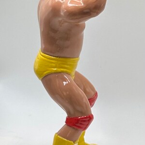 Hulk Hogan (V2) No shirt WWF LJN Inspired XOX Custom Rubber Type Full Size 8" Figure Ready to Paint or Painted image 3