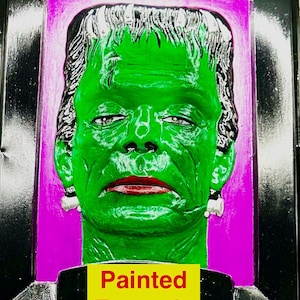 Aurora Master Monster Maker Model Plaque Inspired 12&quot;5x10&quot; Repro Solid Resin includes 1st place Sticker Frankenstein