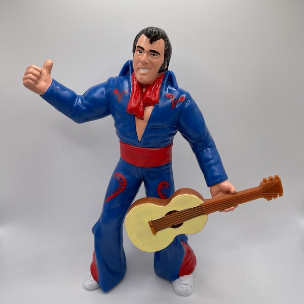 Honky Tonk Man w/ Guitar  WWF LJN Inspired XOX Custom Rubber Type Full Size 8" Figure Ready to Paint or Painted