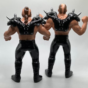 The Road Warriors Animal & Hawk W/ Pads LOD WWF Ljn Inspired XOX Custom Rubber Full Size 8 Figures Ready to Paint or Painted image 2