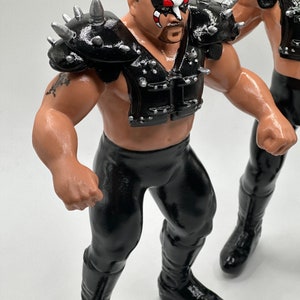 The Road Warriors Animal & Hawk W/ Pads LOD WWF Ljn Inspired XOX Custom Rubber Full Size 8 Figures Ready to Paint or Painted image 5
