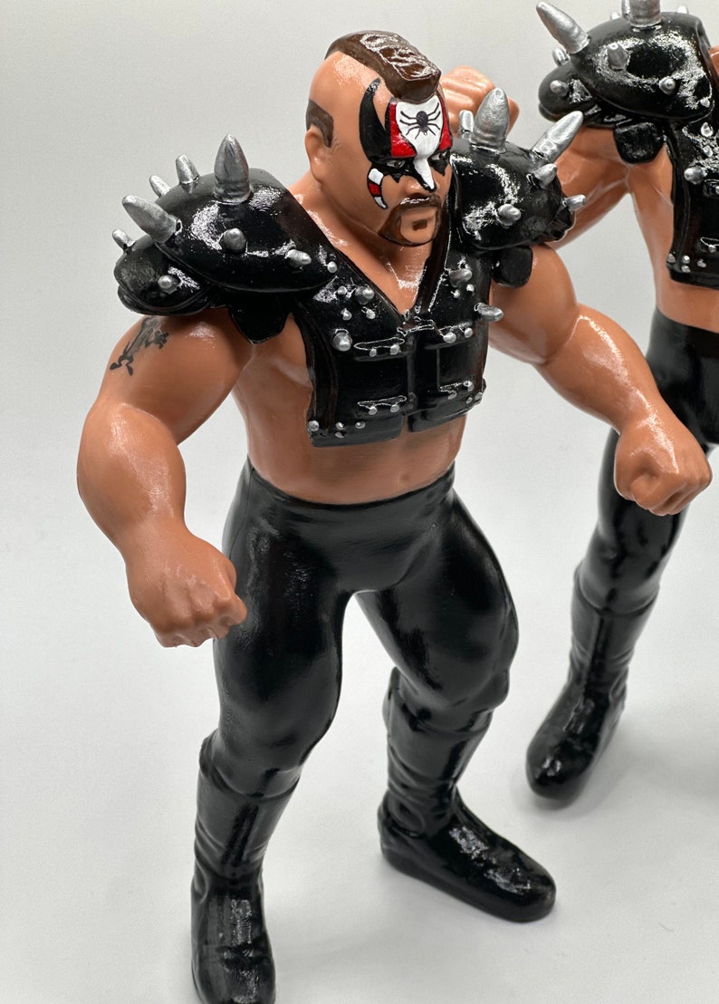 The Road Warriors Animal & Hawk W/ Pads LOD WWF Ljn Inspired XOX Custom Rubber Full Size 8 Figures Ready to Paint or Painted image 5