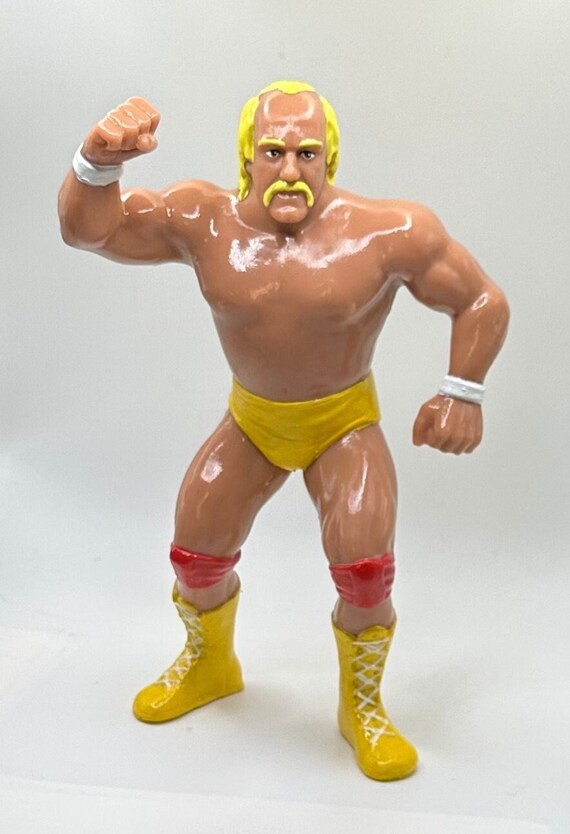 Hulk Hogan (V2) No shirt WWF LJN Inspired XOX Custom Rubber Type Full Size 8" Figure Ready to Paint or Painted