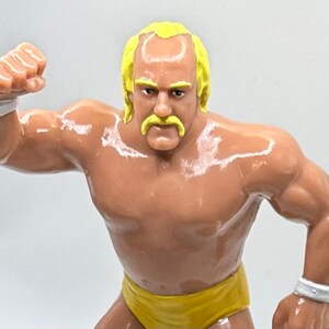 Hulk Hogan (V2) No shirt WWF LJN Inspired XOX Custom Rubber Type Full Size 8" Figure Ready to Paint or Painted image 5