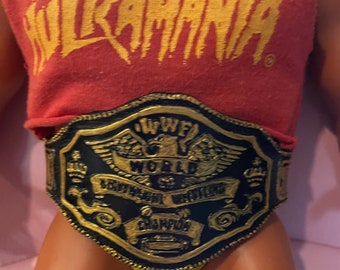 Cintura personalizzata per Hulk Hogan da 16 pollici, cintura sostitutiva personalizzata per il campionato dei pesi massimi WWF XOX