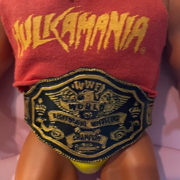 Hulk Hogan 16" accessoire de ceinture personnalisé WWF XOX ceinture de championnat poids lourd de remplacement personnalisé