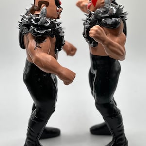 The Road Warriors Animal & Hawk W/ Pads LOD WWF Ljn Inspired XOX Custom Rubber Full Size 8 Figures Ready to Paint or Painted image 3