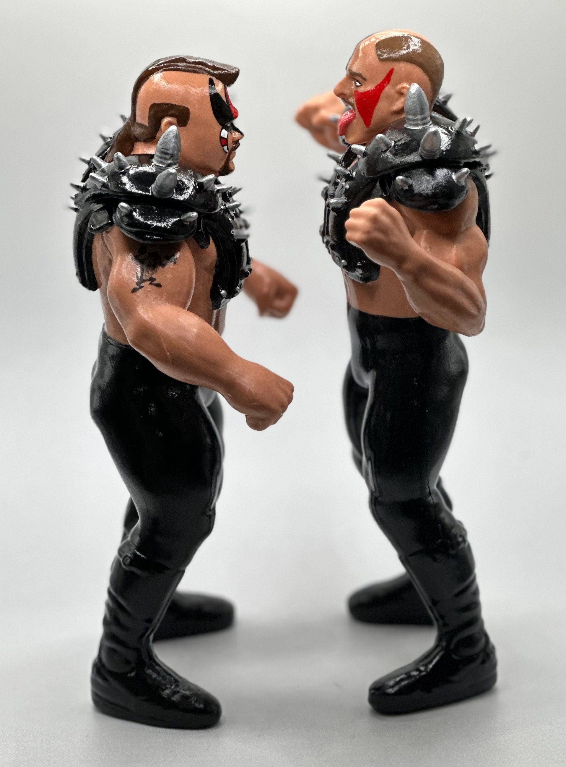 The Road Warriors Animal & Hawk W/ Pads LOD WWF Ljn Inspired