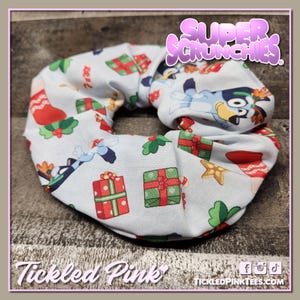 Bluey Christmas - Super Scrunchie Large Hair Tie