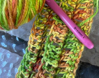 Alpaca Yarn in Yellows, Oranges, and Greens