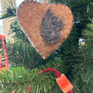 Alpaca Felt Garland and Ornament Set