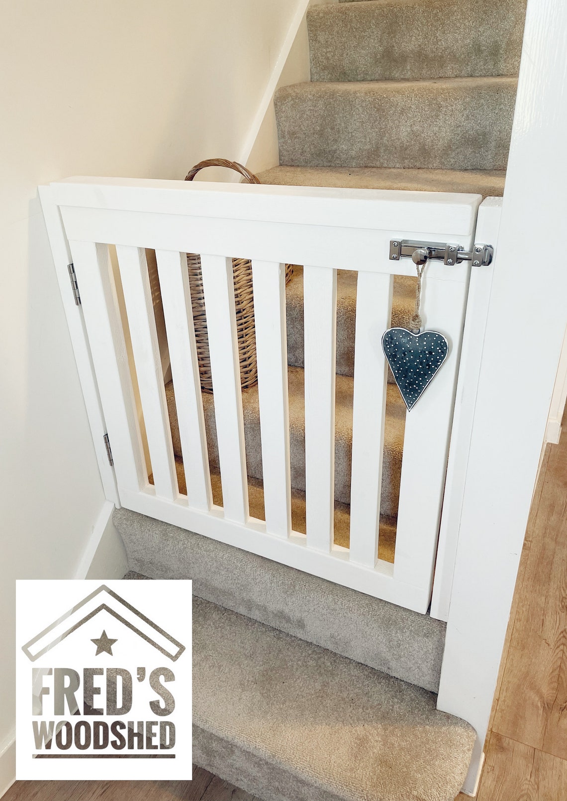 Wooden Stair Gate Etsy UK