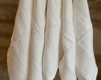 Absorbent Mini Muslins for Teething | Organic Dribble Catchers, Soft Baby Chin Wipes, Pocket Size Newborn Feeding & Drool Squares