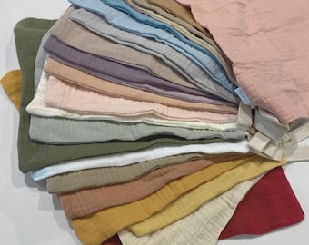 Organic Muslin Cotton Cloths | Reusable Baby Wipes | Face Cloths for sensitive skin