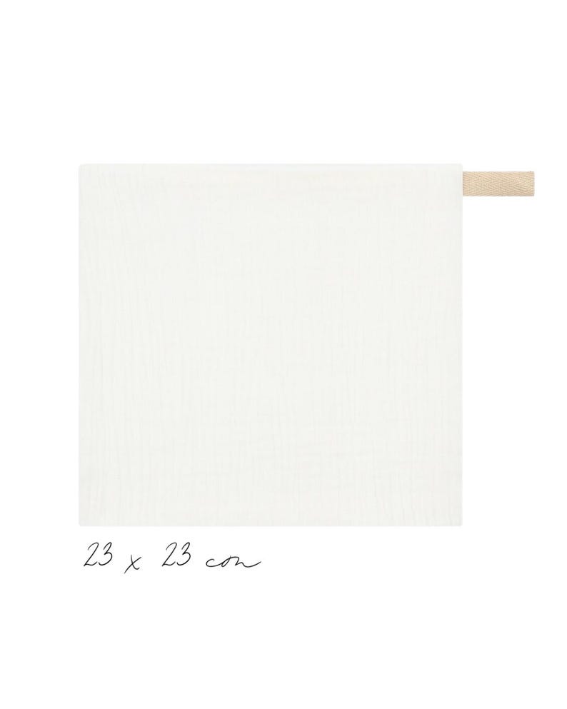 Small handy size muslin set. Organic GOTS cotton. Baby washcloths. Newborn essentials zdjęcie 2