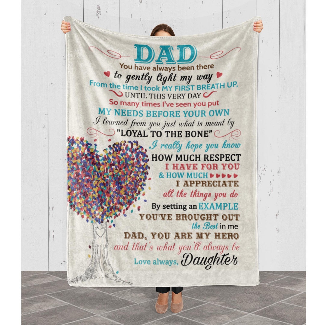 Customized Nickname Blanket, Gift From Daughter to Dad for Father's Day