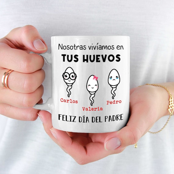 Taza De Café Personalizada Para Papá, Regalo Para El Día Del Padre,  Cumpleaños, Vivimos En Tus Bolas, Divertido Regalo Sarcástico Para Él 