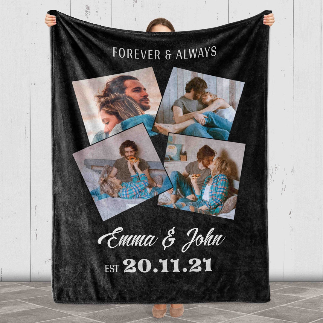Customized Photo Blanket for Couples Blanket With Photo and Etsy