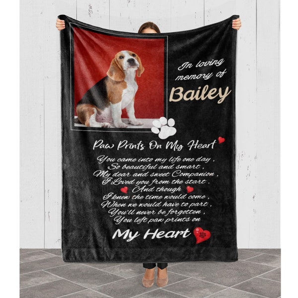 Pet Memorial Blanket Etsy