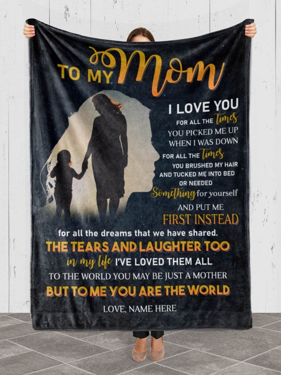 PERSONALIZED THROW BLANKETS FOR MOM & KIDS