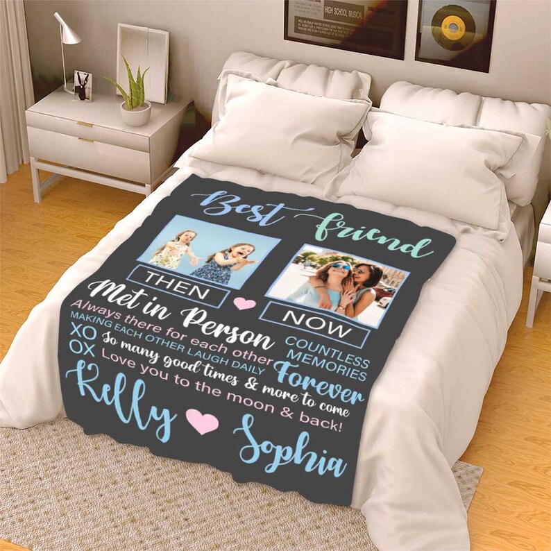Best Friend Blanket Personalized Photo Blanket Gift for Soul Etsy