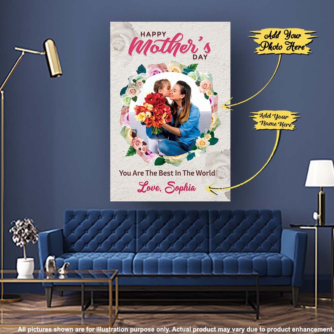 Mother's Day Gift to My Mom Photo Canvas Décor Gift for Mom's Birthday