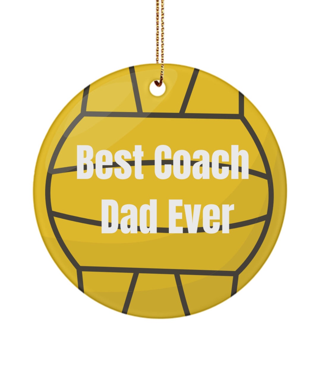Water Polo Coach Ornament, Best Water Polo Coach Dad Ever Gifts, Gifts