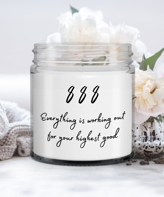 888 Intention Candle, Gifts for Her, Spiritual Gifts
