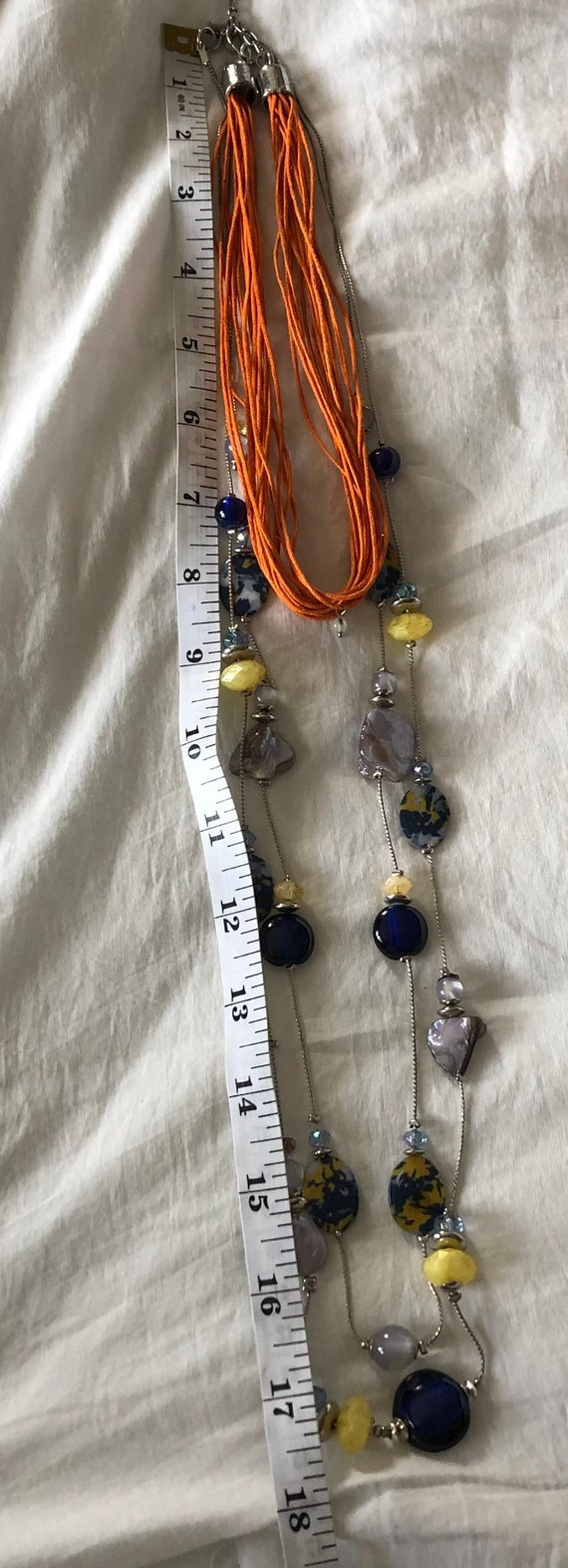 RUBY RD Mixed Media Long Double Strand Fashion Ne… - image 8