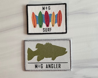Surf and Fishing Iron On  Patches - Individual or 2-Pack