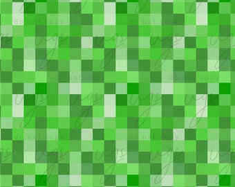 Green Pixel Seamless File