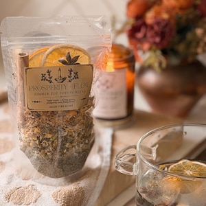 Prosperity + Flow Simmer Pot Potion Herb Blend | Abundance + Money Magic
