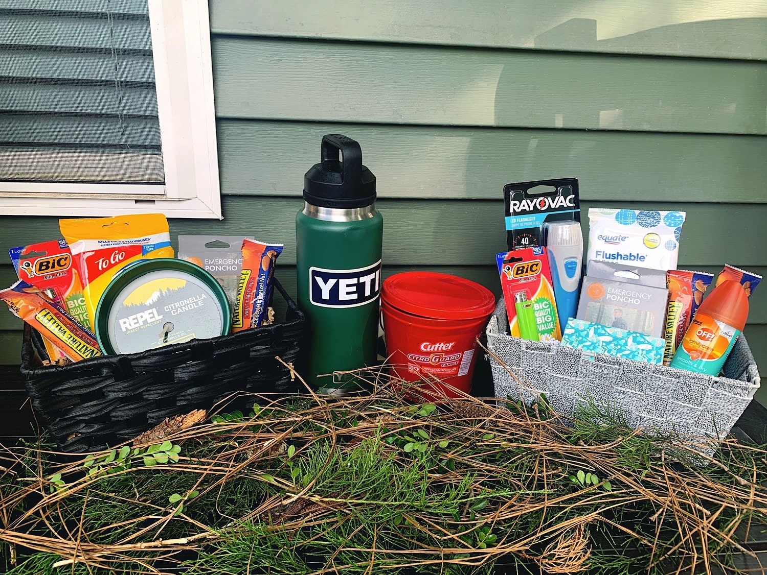 Camping or Glamping Basket Etsy