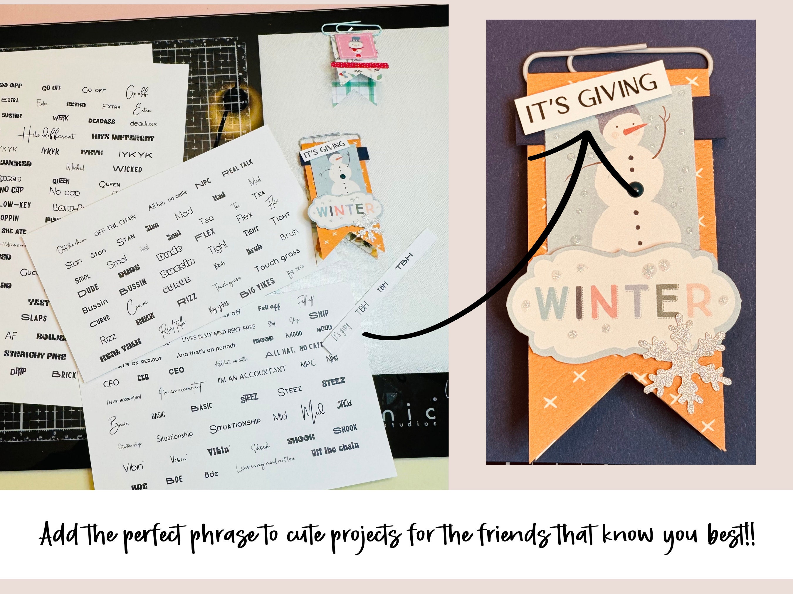 Slang Words and Phrases Bundle for Junk Journals, Digital Printable