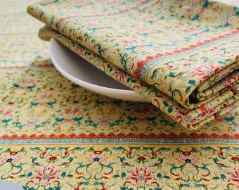 100% Cotton Print Napkin Set of 4 6 8 10 , 16x16 inch Customize Napkins