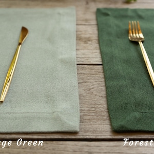 Stain Resistance Table Placemat Set of 4 6 8 10 12, Linen Textured solid color Placemats, washable fabric place mats for dining table 14x18"
