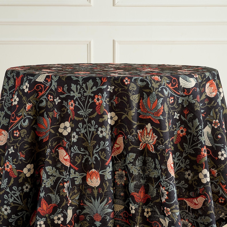 extra wide
Morris tablecloth
dark floral
custom tablecloth
wedding tablecloth
farmhouse decor
thistle print cloth
large tablecloth
rectangle tablecloth
round tablecloth
Christmas table
round oval
LinenTextured fabric