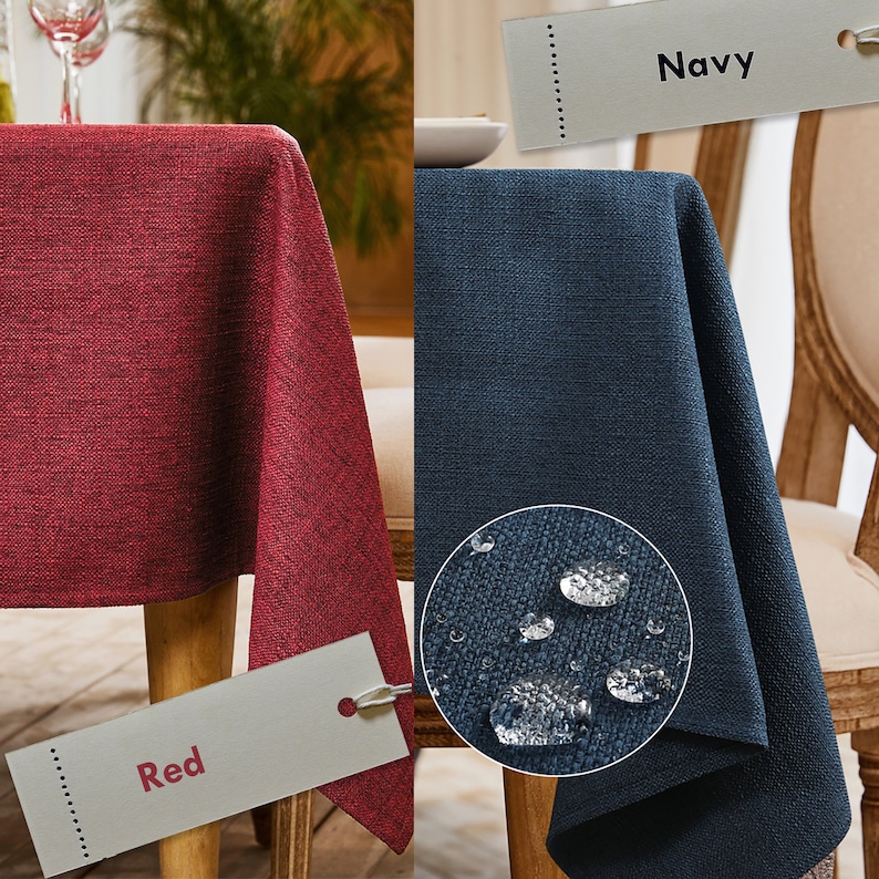 Custom Oval Oblong Round Tablecloth,Linen Spill-Proof Table Cloth,Stain Resistant,Table Cover 
Mothersday gift,Great Grandma Gift, Christmas Gift, Birthday party celebration,red, green,blue Tablecloth,teal black,beige Tablecloth, purpl pink,placemats