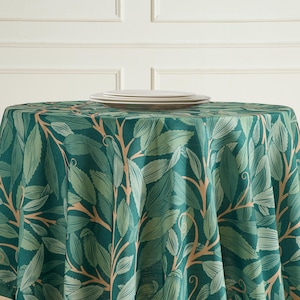 extra wide
Morris tablecloth
dark floral
custom tablecloth
wedding tablecloth
farmhouse decor
thistle print cloth
large tablecloth
rectangle tablecloth
round tablecloth
Christmas table
round oval
LinenTextured fabric