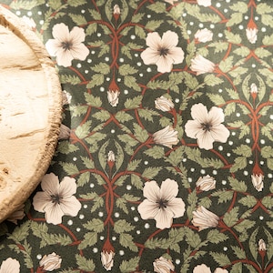 Custom Size Cotton Tablecloth, Small Square Round or Rectangle Table Cover, Floral Pattern by William Morris, Mother&#39;s Day Gifts