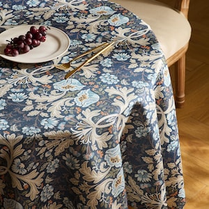 extra wide
Morris tablecloth
dark floral
custom tablecloth
wedding tablecloth
farmhouse decor
thistle print cloth
large tablecloth
rectangle tablecloth
round tablecloth
Christmas table
round oval
LinenTextured fabric